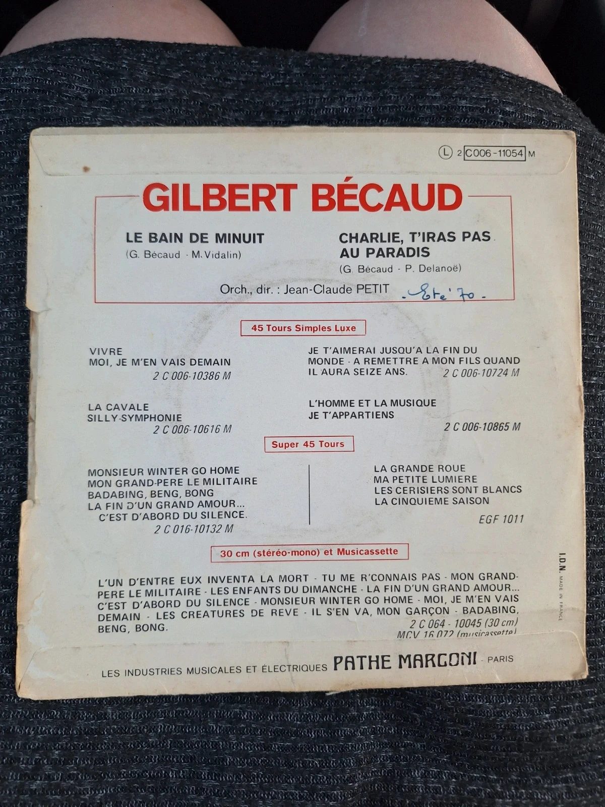 Gilbert Becaud Le Bain de Minuit – photo 2